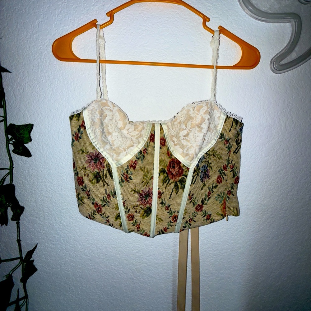 Fashion Nova Taupe Corset Top – Size M (NWT)